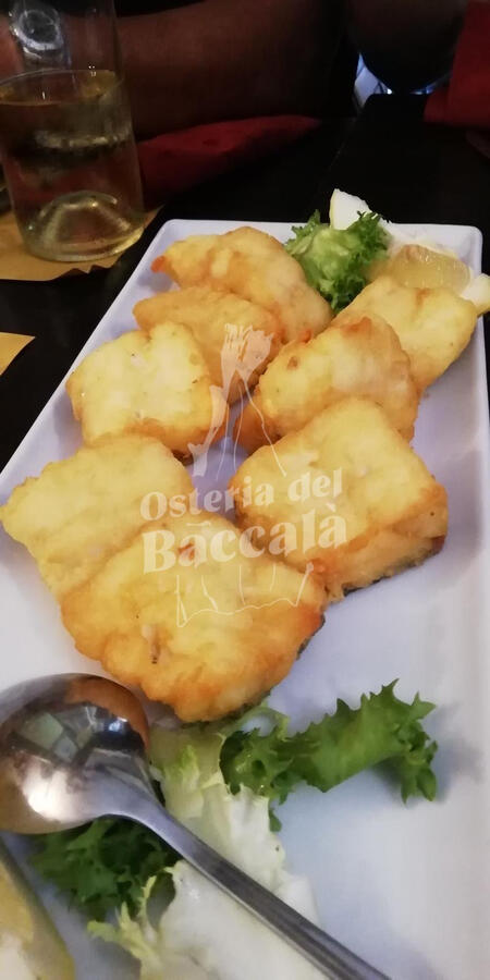 Bocconcini di baccalà fritto osteria del baccalà