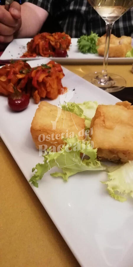 Bocconcini di baccalà fritto e Antivirus osteria del baccalà