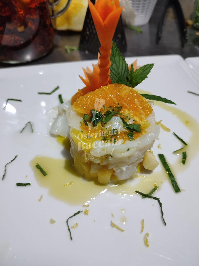 Tartare di baccalà osteria del baccalà