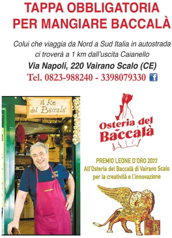 Osteria del baccalà Vairano Scalo (CE)